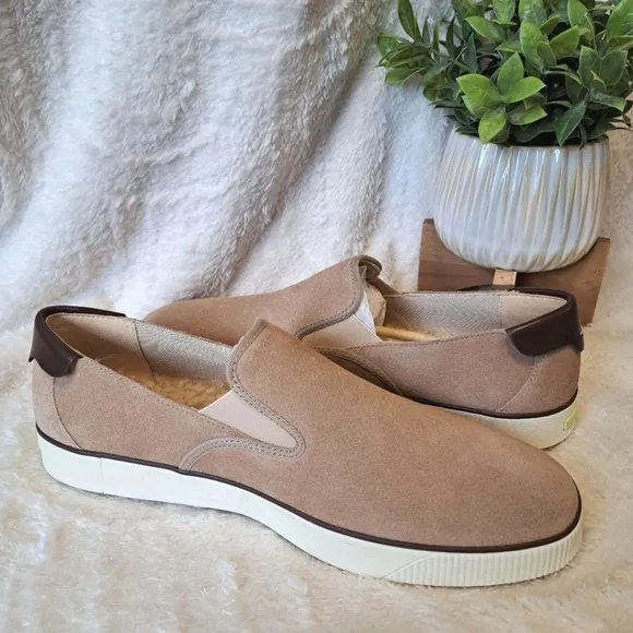 Cole Haan Nantucket 2.0 Suede Slip-On Sneaker Tan Style C35269 Men's Sz 10.5