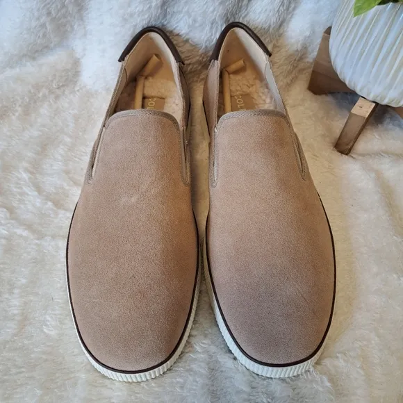Cole Haan Nantucket 2.0 Suede Slip-On Sneaker Tan Style C35269 Men's Sz 10.5