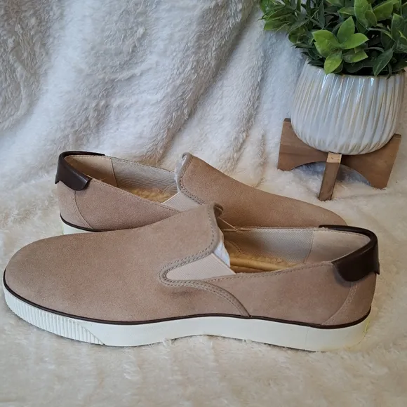 Cole Haan Nantucket 2.0 Suede Slip-On Sneaker Tan Style C35269 Men's Sz 10.5