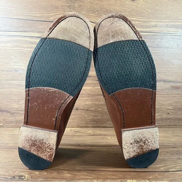 Cole Haan Pinch Grand Brown Leather Slip-On Penny Loafers Dress Men’s Size 13