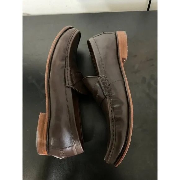 COLE HAAN Pinch Prep Men's Brown Leather Penny Loafers size 10.5&quot;