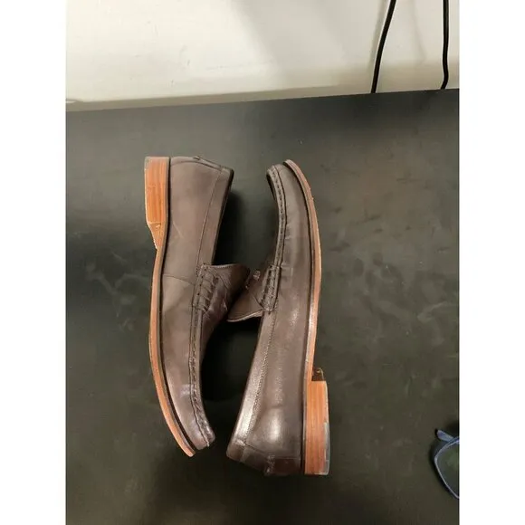 COLE HAAN Pinch Prep Men's Brown Leather Penny Loafers size 10.5&quot;
