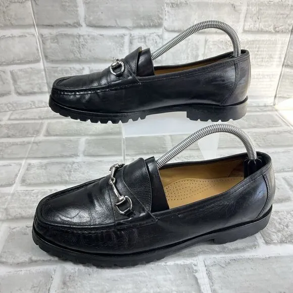 Cole Haan Pinch Sanford Black Leather Men’s Size 8 M Horsebit Loafers
