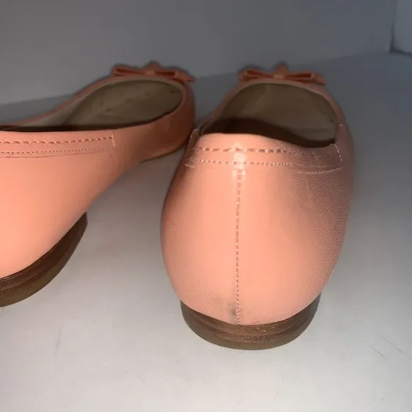 Cole Haan Pink Leather Pointy Toe Ballet Flats 8