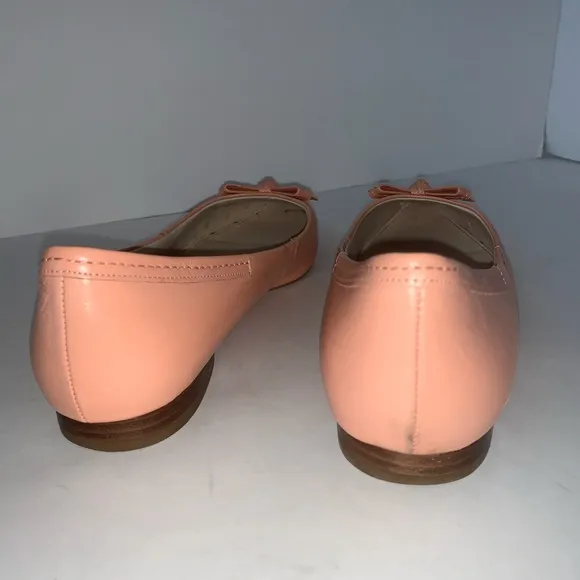 Cole Haan Pink Leather Pointy Toe Ballet Flats 8