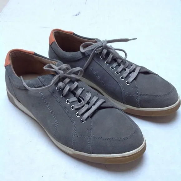 Cole Haan Tennis Sneakers Mens 8.5 Gray Suede Travel Vacation Casual Party