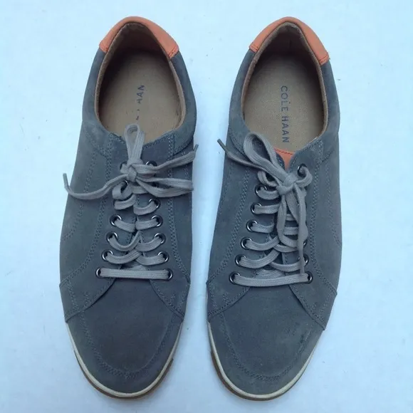 Cole Haan Tennis Sneakers Mens 8.5 Gray Suede Travel Vacation Casual Party