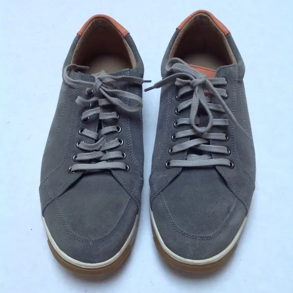 Cole Haan Tennis Sneakers Mens 8.5 Gray Suede Travel Vacation Casual Party