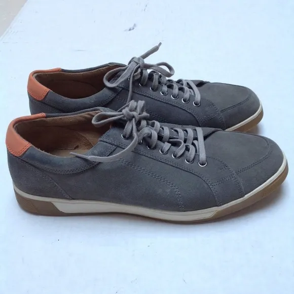 Cole Haan Tennis Sneakers Mens 8.5 Gray Suede Travel Vacation Casual Party