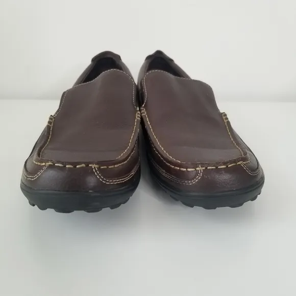 Cole Haan Tucker Venetian Brown Leather Slip On Loafers 10.5 French Roast