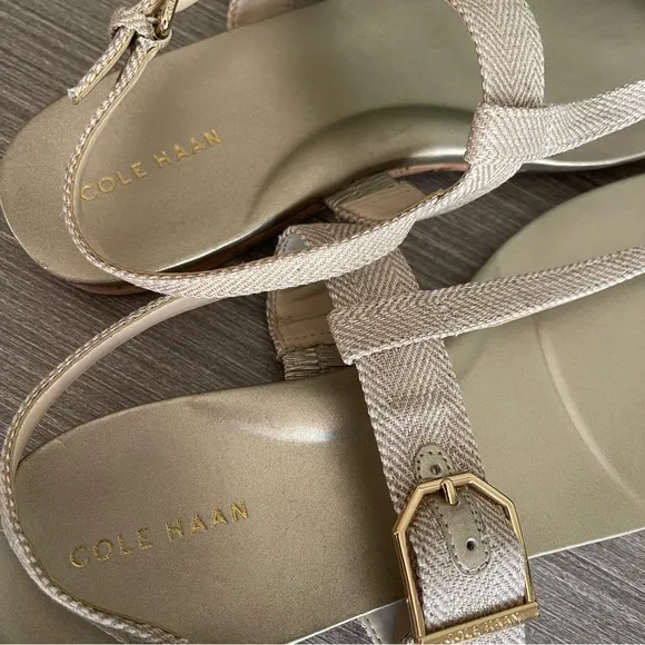 Cole Haan Women’s Demi Wedge Thong Sandals Size 9 Sling Back
