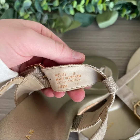 Cole Haan Women’s Demi Wedge Thong Sandals Size 9 Sling Back