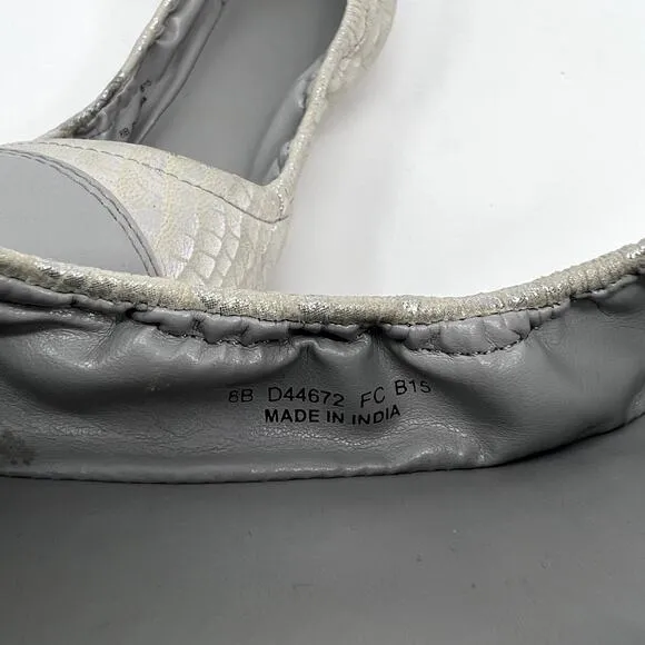 Cole Haan Women's NEW Metallic Snakeskin Ballet Flats