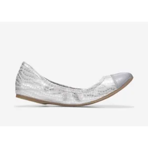 Cole Haan Women's NEW Metallic Snakeskin Ballet Flats