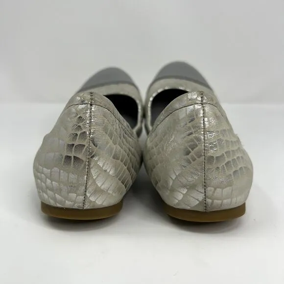 Cole Haan Women's NEW Metallic Snakeskin Ballet Flats