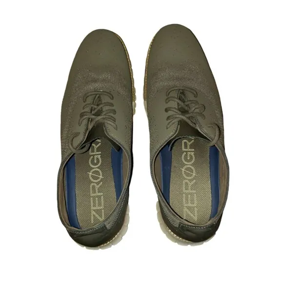 Cole Haan Zerogrand Mens Grey Leather Wingtip Lace Up Sneakers Size 10.5 M