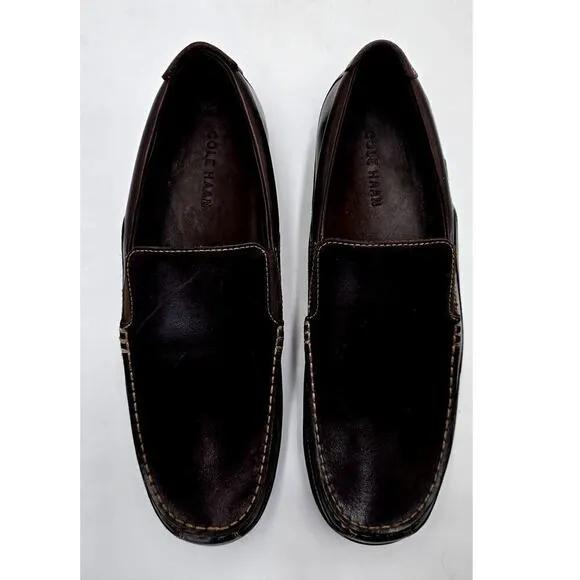 Cole Haans Tucker Venetian Slip On Loafers C04059 Brown Leather Mens' 10.5M