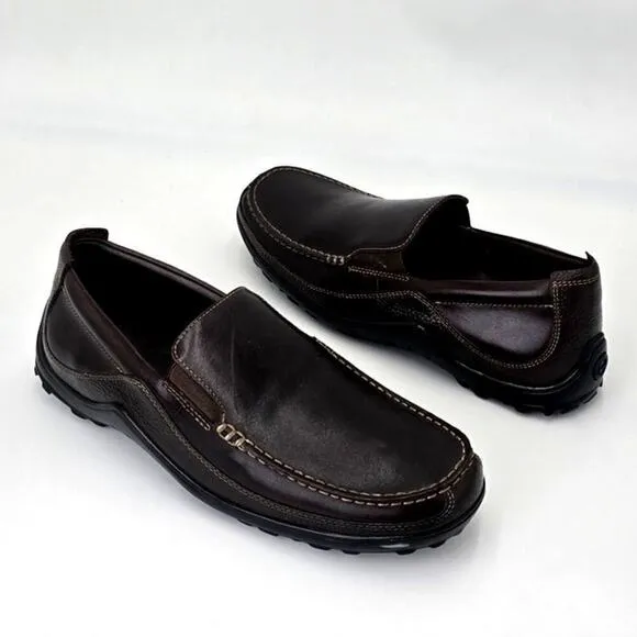Cole Haans Tucker Venetian Slip On Loafers C04059 Brown Leather Mens' 10.5M