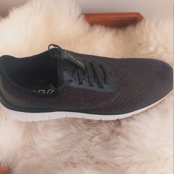 Cole Haan ZeroGrand Gen ZERØGRAND Mens Sneakers 10 Black Knit Athletic Shoes