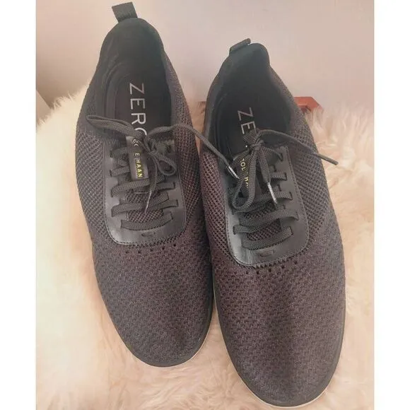 Cole Haan ZeroGrand Gen ZERØGRAND Mens Sneakers 10 Black Knit Athletic Shoes