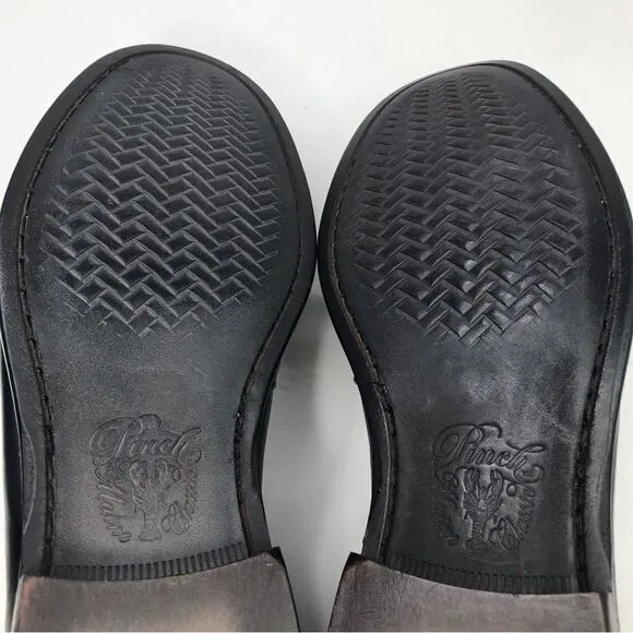 Cole Haan Black Leather Pinch Tassel Slip On Loafers NEW without box
