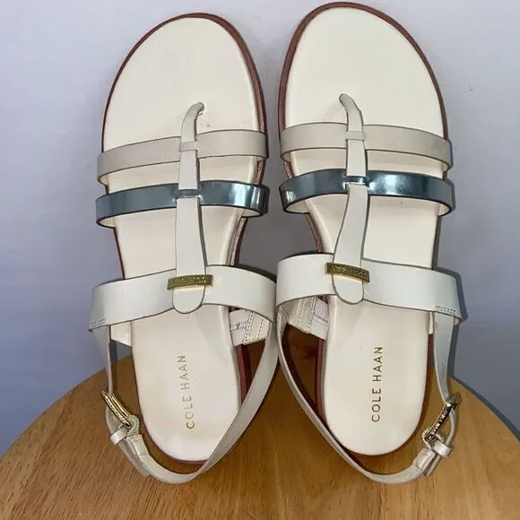 Cole Haan Sandals Shoes “Finley” Blush and White NWOT 7 B