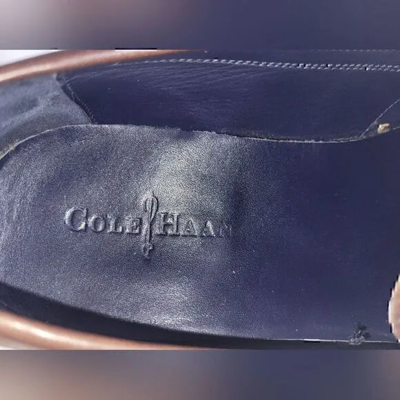 Cole Haan Mens South Street Tassel Loafers, Men's sz 13, brown.