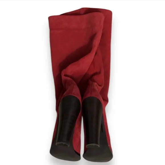 COLIN STUART/VICTORIA'S SECRET Red Suede Calf Boot