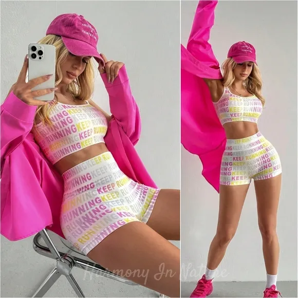 Colorful 'Keep Running' Active Set