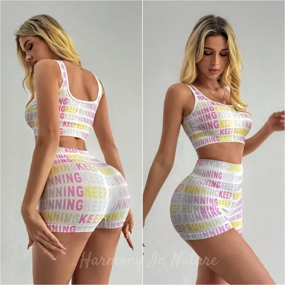 Colorful 'Keep Running' Active Set