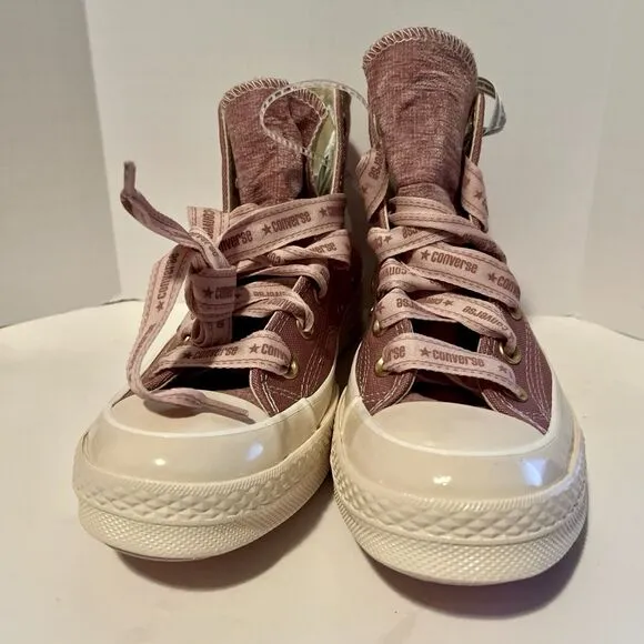 Converse Chuck 70 High Ribbon Laces Sneakers W 6.5 M 4.5 Dusty Pink A07977C