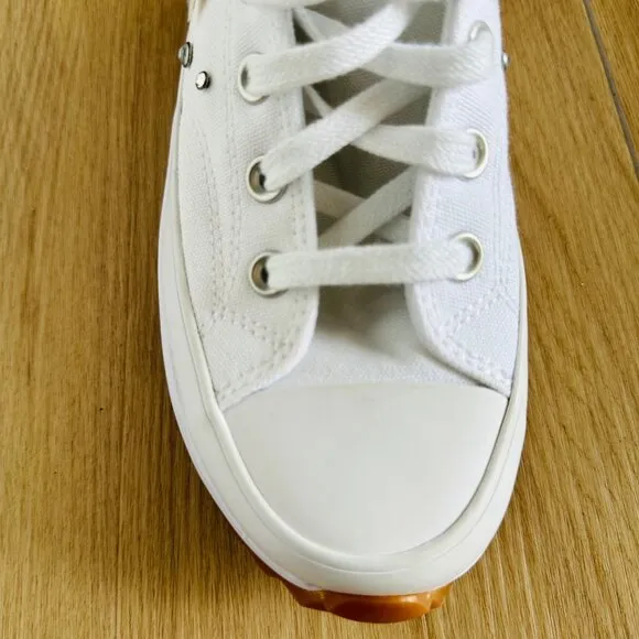 ⭐Converse Run Star Hike Hi Y2K Gems Sz 9.5 Women Shoes White Studs Glam A10289C⭐