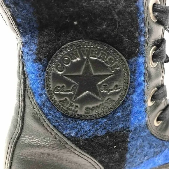 Converse Woolrich Boys Ankle Boots Blue Black 4.5