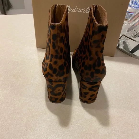 COPY - Madewell Amalia Leopard P Genuine Calf hair boots