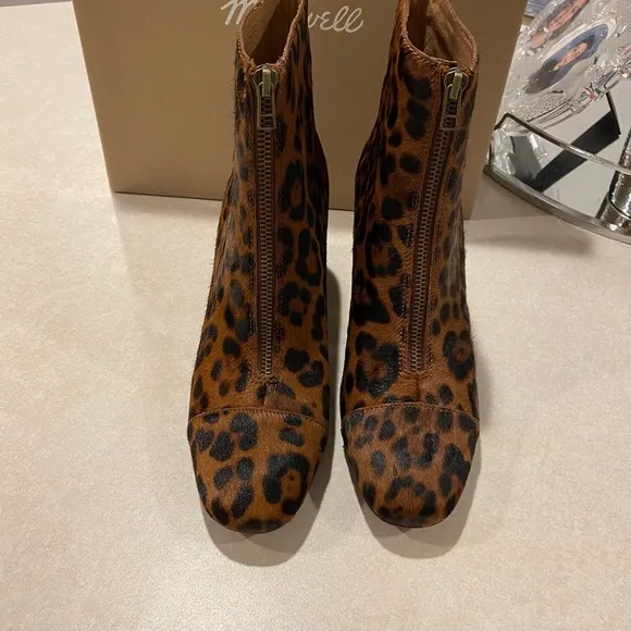 COPY - Madewell Amalia Leopard P Genuine Calf hair boots