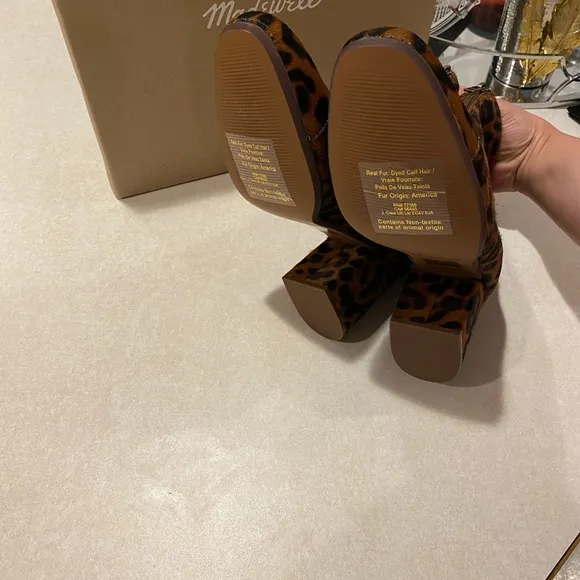 COPY - Madewell Amalia Leopard P Genuine Calf hair boots