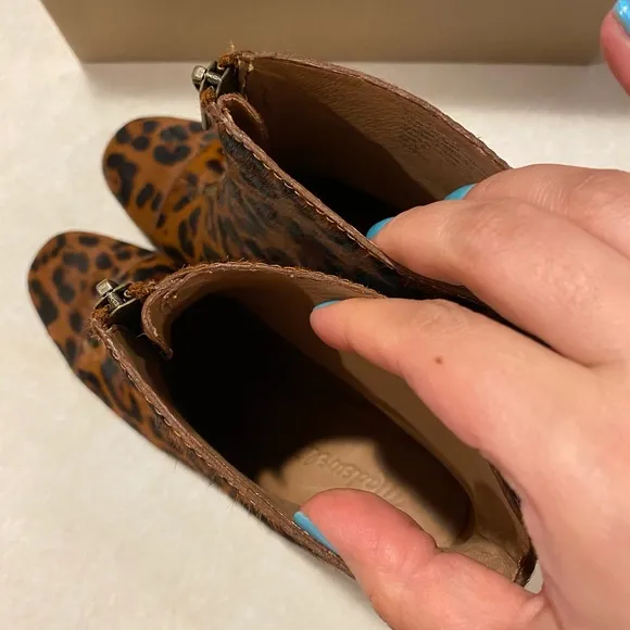 COPY - Madewell Amalia Leopard P Genuine Calf hair boots