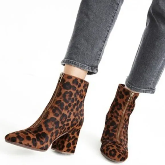 COPY - Madewell Amalia Leopard P Genuine Calf hair boots