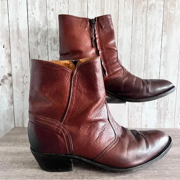 COPY - Men’s Boulet Leather Cowboy Boots Size 11.5 Wide