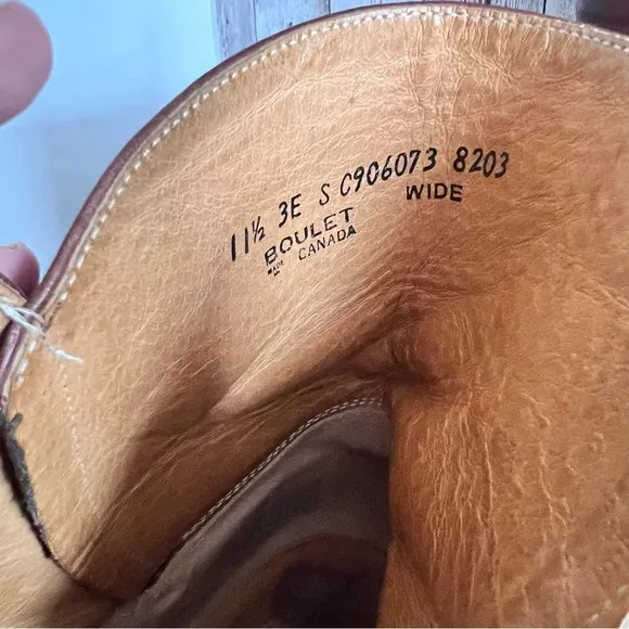 COPY - Men’s Boulet Leather Cowboy Boots Size 11.5 Wide