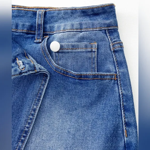 Cross the Line Denim Skirt