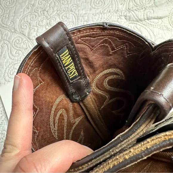 Dan Post brown classic cowboy boots sz 7