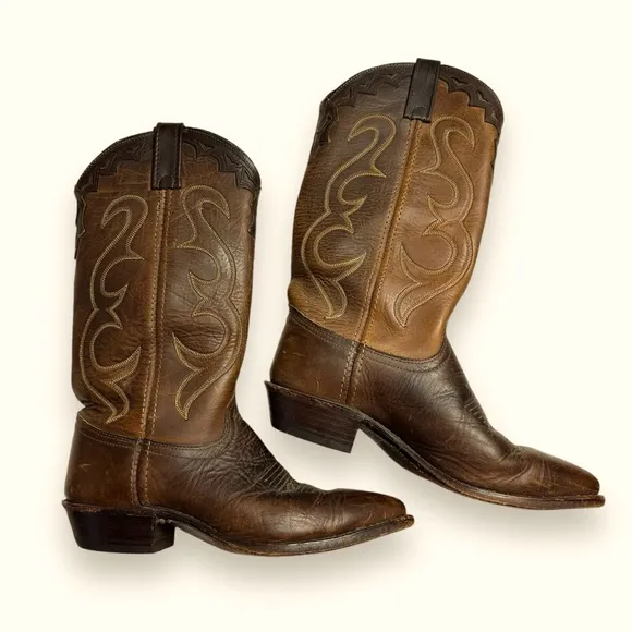 Dan Post brown classic cowboy boots sz 7