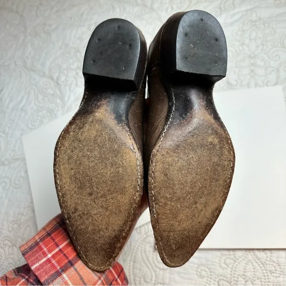 Dan Post brown classic cowboy boots sz 7