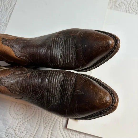Dan Post brown classic cowboy boots sz 7
