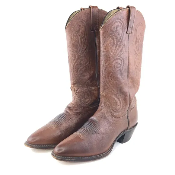 Dan Post Brown Leather Western Boots 9 M