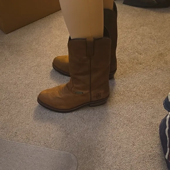 Dan Post Brown Western Boots Mid-Calf