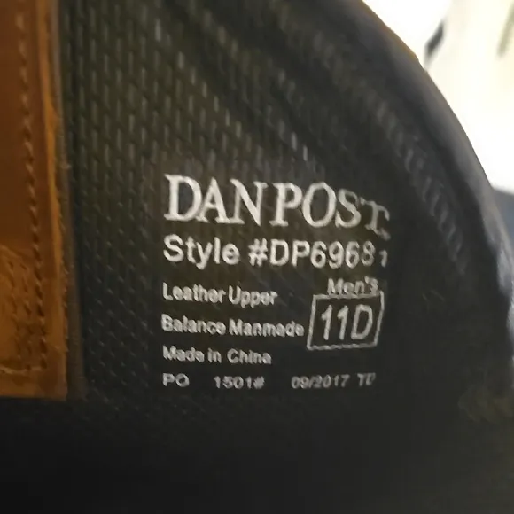 Dan Post Brown Western Boots Mid-Calf