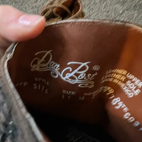 Dan Post Fringe Boots, size 11