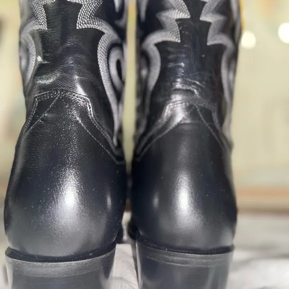 Dan Post Mens Size 13 EW Milwaukee Round Toe  Boots Mid Calf - Black  DP2110R